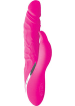 Load image into Gallery viewer, Surenda Rabbit Lover and Dildo Rechargeable Silicone Vibrator - Pink
