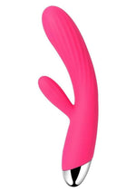 Load image into Gallery viewer, Svakom Angel Rechargeable Silicone Heating Rabbit Vibrator - Pink/Plum/Red/Silver

