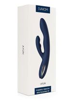 Load image into Gallery viewer, Svakom Aylin Silicone Vibrator - Blue/Silver
