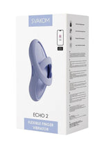 Load image into Gallery viewer, Svakom Echo 2 App Compatible Rechargeable Silicone Heated Finger Vibrator - Blue
