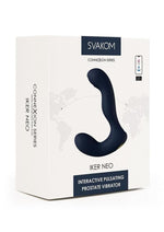 Load image into Gallery viewer, Svakom Iker Neo Rechargeable Silicone App Compatible Prostate Vibrator - Blue/Gold/Navy Blue
