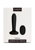 Load image into Gallery viewer, Svakom Primo Silicone Remote Control Warming Anal Vibrator - Black
