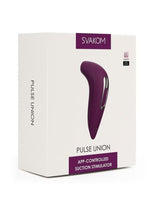 Load image into Gallery viewer, Svakom Pulse Union App Compatible Silicone Vibrator - Purple/Silver/Violet
