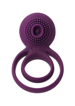 Load image into Gallery viewer, Svakom Tammy Silicone Rechargeable Clitoral Stimulator Couple&#39;s Ring - Purple
