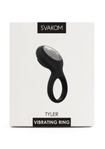 Load image into Gallery viewer, Svakom Tyler Silicone Rechargeable Clitoral Stimulator Couple&#39;s Ring - Black
