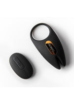 Load image into Gallery viewer, Svakom Winni 2 Silicone Cock Ring - Black/Gold
