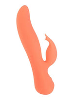Load image into Gallery viewer, Swan The Blossom Swan Rechargeable Silicone Dual Action Rotate and Clitoral Vibrator - Orange
