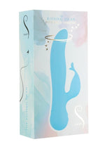 Load image into Gallery viewer, Swan The Kissing Swan Rechargeable Silicone Dual Action Rotate and Clitoral Vibrator - Blue
