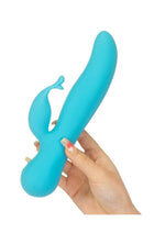 Load image into Gallery viewer, Swan The Kissing Swan Rechargeable Silicone Dual Action Rotate and Clitoral Vibrator

