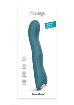 Load image into Gallery viewer, Swap Rechargeable Silicone Vibrator - Teal Me - Teal