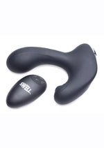 Load image into Gallery viewer, Swell 10x Inflatable and Tapping Rechargeable Silicone Prostate Vibrator with Remote Control - Black
