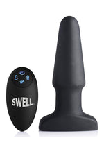 Load image into Gallery viewer, Swell Inflatable Rechargeable Silicone Vibrating Anal Plug - Black
