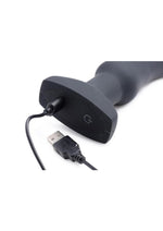 Load image into Gallery viewer, Swell Inflatable Rechargeable Silicone Vibrating Curved Anal Plug
