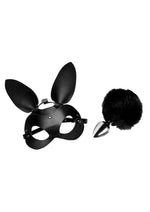 Load image into Gallery viewer, Tailz Bunny Tail Anal Plug and Mask