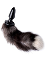 Load image into Gallery viewer, Tailz Fox Tail Anal Plug - Gray