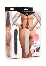 Load image into Gallery viewer, Tailz Vibrating Rechargeable Silicone Anal Plug and 3 Tails with Remote Control - Assorted Colors/Multicolor - Set