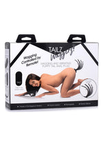 Load image into Gallery viewer, Tailz Waggerz Moving and Vibrating Silicone Rechargeable Puppy Tail with Remote Control - Black