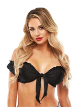 Load image into Gallery viewer, Teacher&#39;s Pet Schoolgirl Tie Top - Black - One Size
