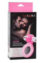 Load image into Gallery viewer, Teaser Tongue Enhancer Vibrating Cock Ring - Pink
