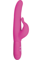 Load image into Gallery viewer, Teasing Tickler Silicone Rabbit Vibrator - Pink
