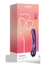 Load image into Gallery viewer, Tempo Pressure Sensing App Controlled Kinky Finger Tapping Rechargeable Silicone G-Spot Vibrator - Black/Purple