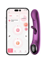 Load image into Gallery viewer, Tempo Pressure Sensing App Controlled Kinky Finger Tapping Rechargeable Silicone G-Spot Vibrator