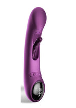 Load image into Gallery viewer, Tempo Pressure Sensing App Controlled Kinky Finger Tapping Rechargeable Silicone G-Spot Vibrator - Black/Purple