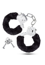 Load image into Gallery viewer, Temptasia Faux Fur Cuffs - Black
