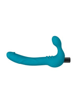 Load image into Gallery viewer, Temptasia Luna Strapless Silicone Vibrating Dildo with Rechargeable Bullet
