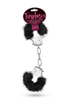 Load image into Gallery viewer, Temptasia Plush Fur Cuffs - Black
