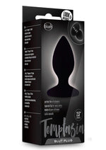 Load image into Gallery viewer, Temptasia Slut Silicone Butt Plug - Black