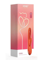 Load image into Gallery viewer, Terri App Controlled Kinky Finger Tapping Rabbit Vibrator - Gold/Orange