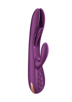 Load image into Gallery viewer, Terri App Controlled Kinky Finger Tapping Rabbit Vibrator - Gold/Purple