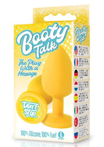Load image into Gallery viewer, The 9's - Booty Talk Silicone Butt Plug Don't Stop - Yellow