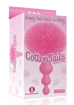 Load image into Gallery viewer, The 9&#39;s - Cottontails Silicone Beaded Bunny Tail Butt Plug - Pink
