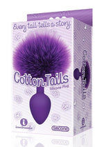 Load image into Gallery viewer, The 9&#39;s - Cottontails Silicone Bunny Tail Butt Plug - Purple
