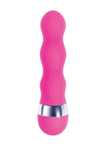 Load image into Gallery viewer, The 9&#39;s - Pinkies, Curvy Silicone Mini Vibrator - Pink - 4.5in
