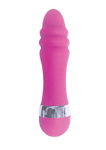 Load image into Gallery viewer, The 9&#39;s - Pinkies, Ridgy Silicone Mini Vibrator - Pink - 4.5in
