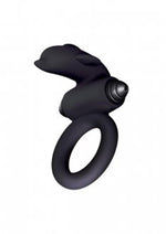 Load image into Gallery viewer, The 9&#39;s - S-Bullet Ring Flipper Silicone Vibrating Cock Ring - Black
