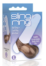 Load image into Gallery viewer, The 9&#39;s - Sling and Ring Cock Ring and Ball Sling - Smoke
