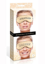 Load image into Gallery viewer, The 9&#39;s - Xoxo/Zzz Satin Blindfold - Tan
