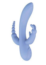 Load image into Gallery viewer, The Beat Trifecta Rechargeable Silicone Multifunction Rabbit Vibrator - Purple/Violet
