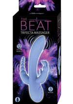 Load image into Gallery viewer, The Beat Trifecta Rechargeable Silicone Multifunction Rabbit Vibrator - Purple/Violet
