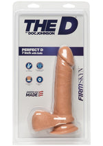 Load image into Gallery viewer, The D Perfect D Firmskyn Dildo with Balls - Flesh/Vanilla - 7in
