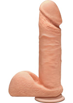 Load image into Gallery viewer, The D Perfect D Ultraskyn Dildo with Balls - Flesh/Vanilla - 7in
