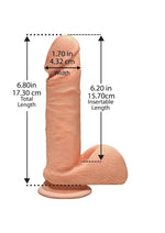 Load image into Gallery viewer, The D Perfect D Ultraskyn Dildo with Balls
