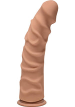 Load image into Gallery viewer, The D Ragin D Ultraskyn Dildo - Brown/Caramel - 8in
