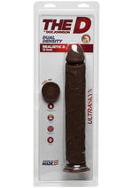 Load image into Gallery viewer, The D Realistic D Ultraskyn Dildo - Chocolate - 12in
