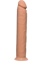 Load image into Gallery viewer, The D Realistic D Ultraskyn Dildo - Flesh/Vanilla - 12in
