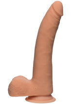 Load image into Gallery viewer, The D Realistic D Ultraskyn Slim Dildo with Balls - Flesh/Vanilla - 9in

